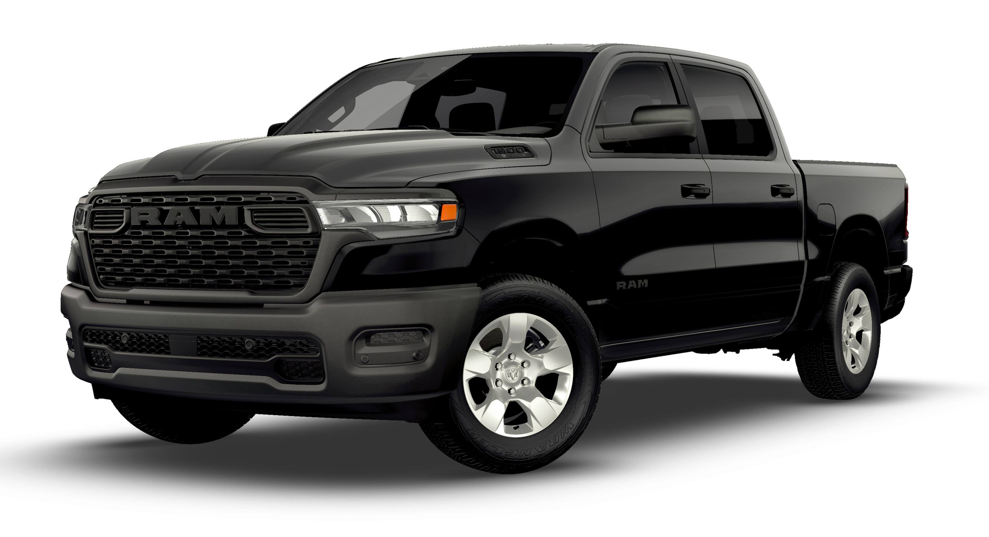 New 2026 Diamond Black Crystal Pearl-Coat Exterior Paint RAM TRADESMAN image 13