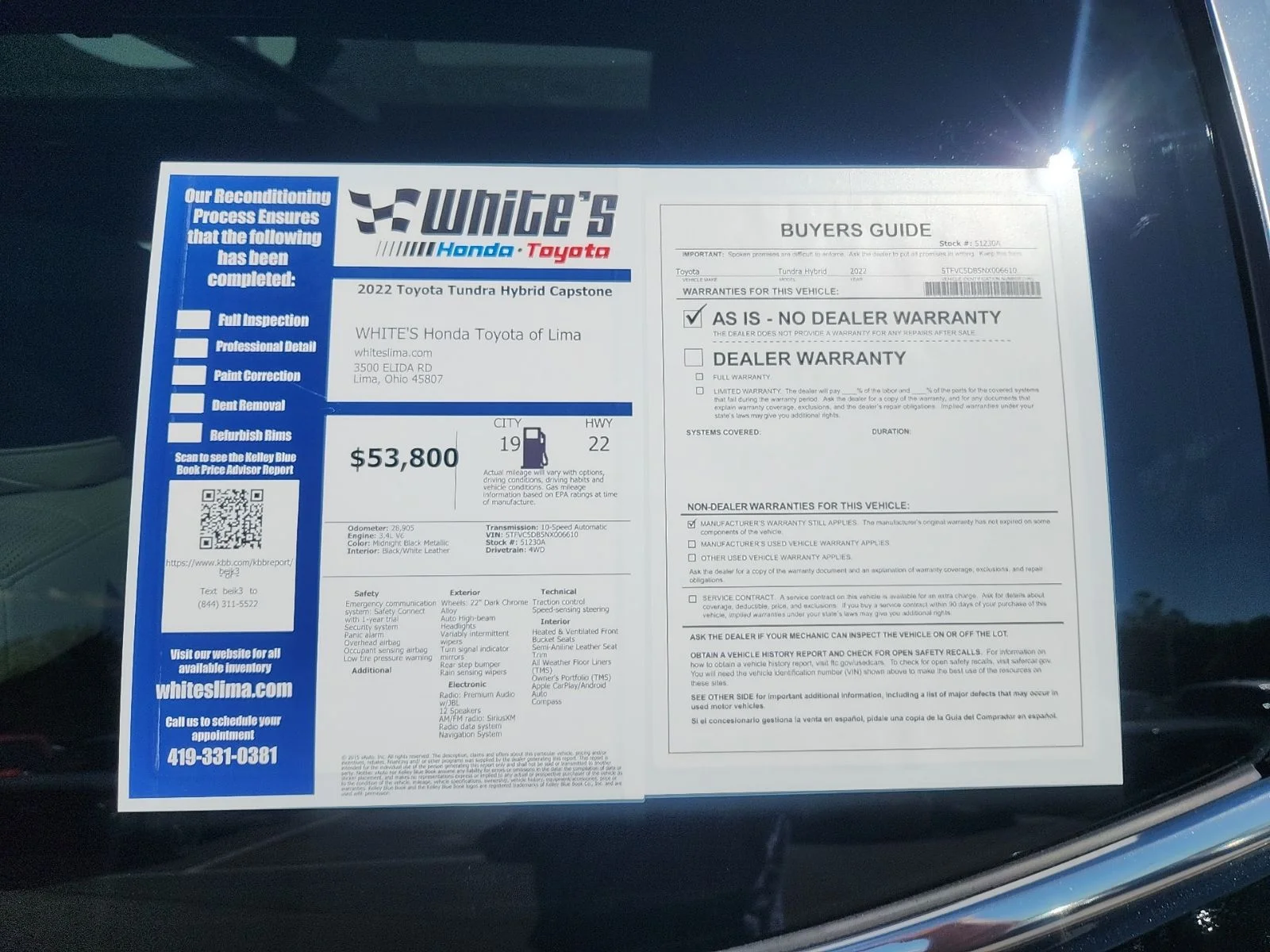 Used 2022 Black Toyota Capstone image 11
