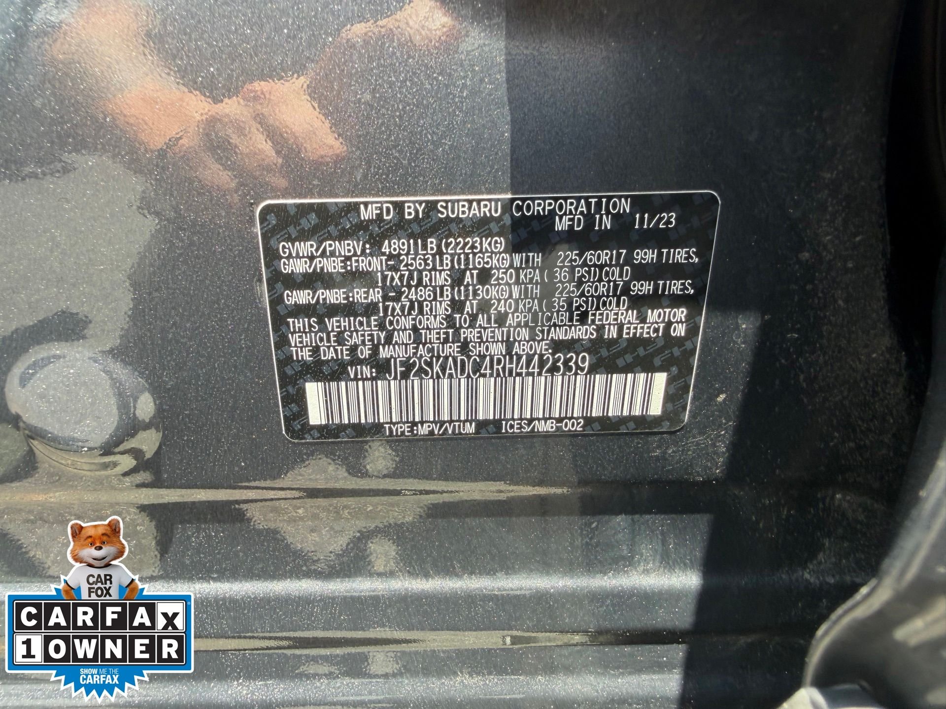 Used 2024 Gray Subaru Premium image 32
