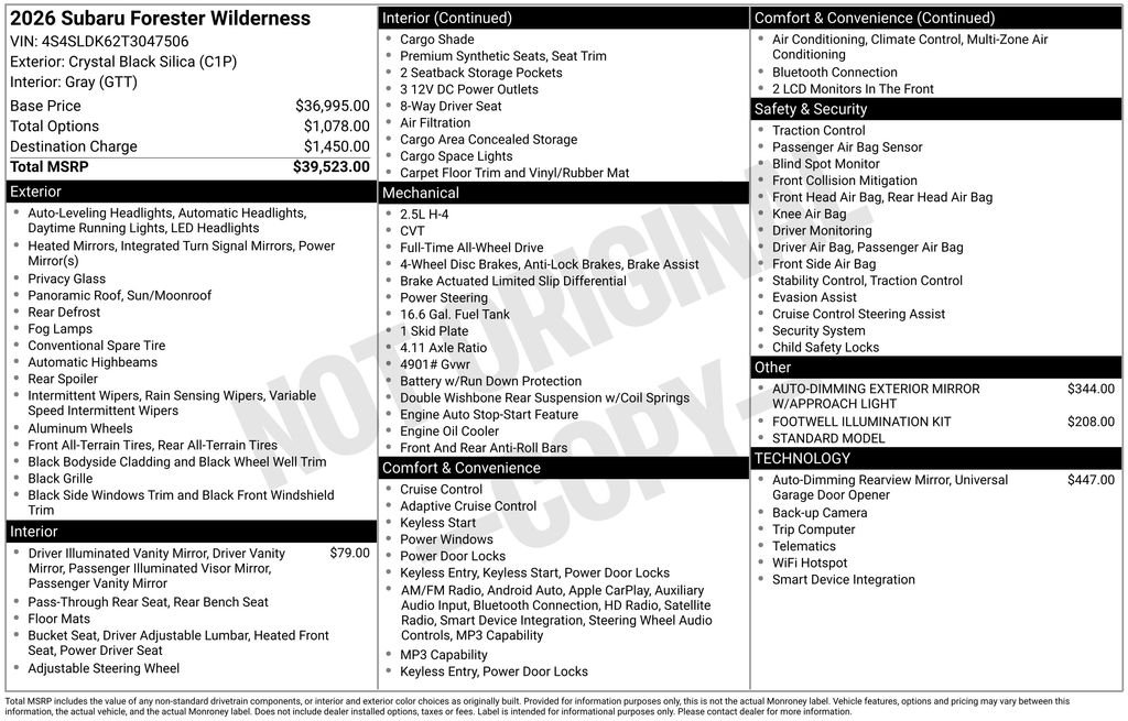 2026 Subaru Forester Wilderness - Photo 4