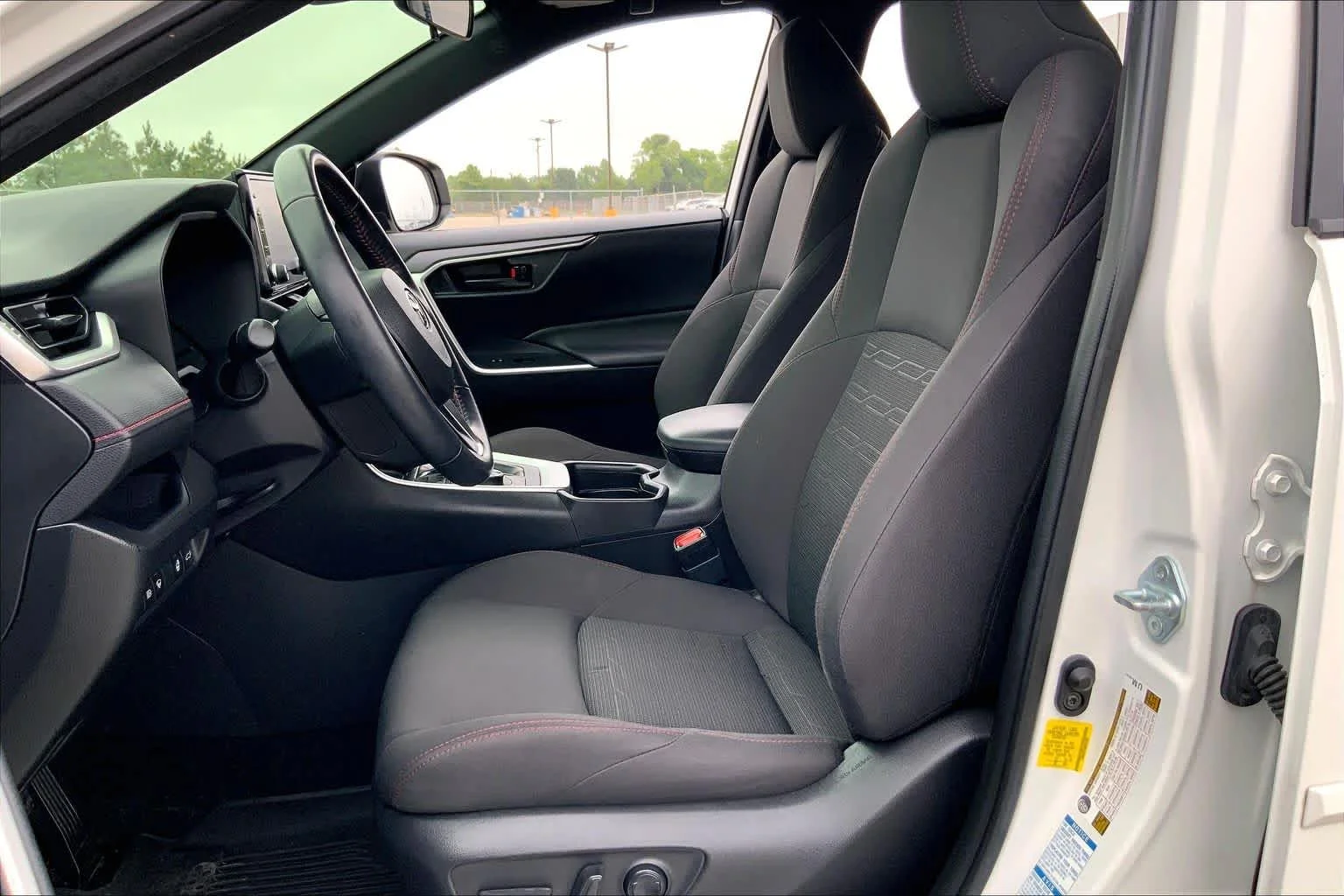 Used 2021 Super White Toyota SE image 8