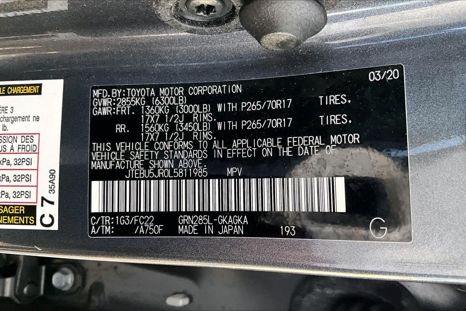 Used 2020 Magnetic Gray Metallic Toyota TRD Off Road image 35