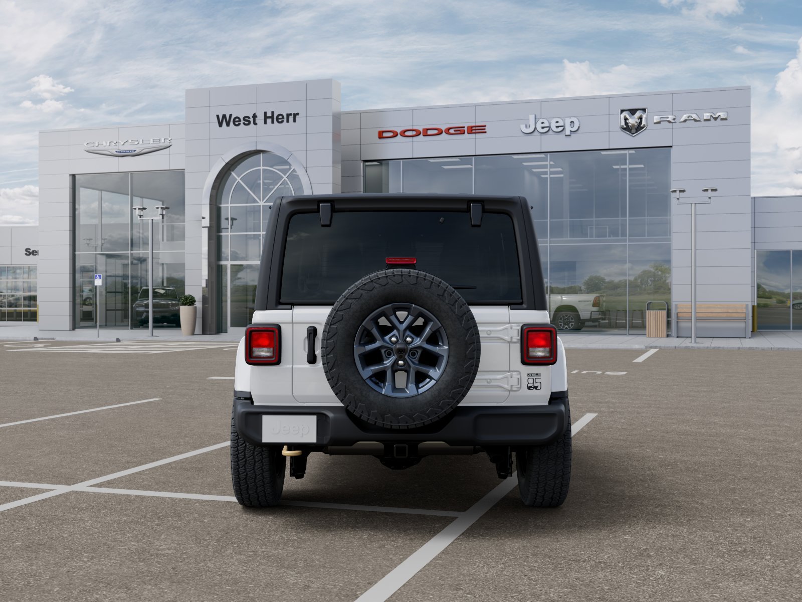 New 2026 Bright White Clear-Coat Exterior Paint Jeep WRANGLER 4-DOOR 85TH ANNIVERSA image 33