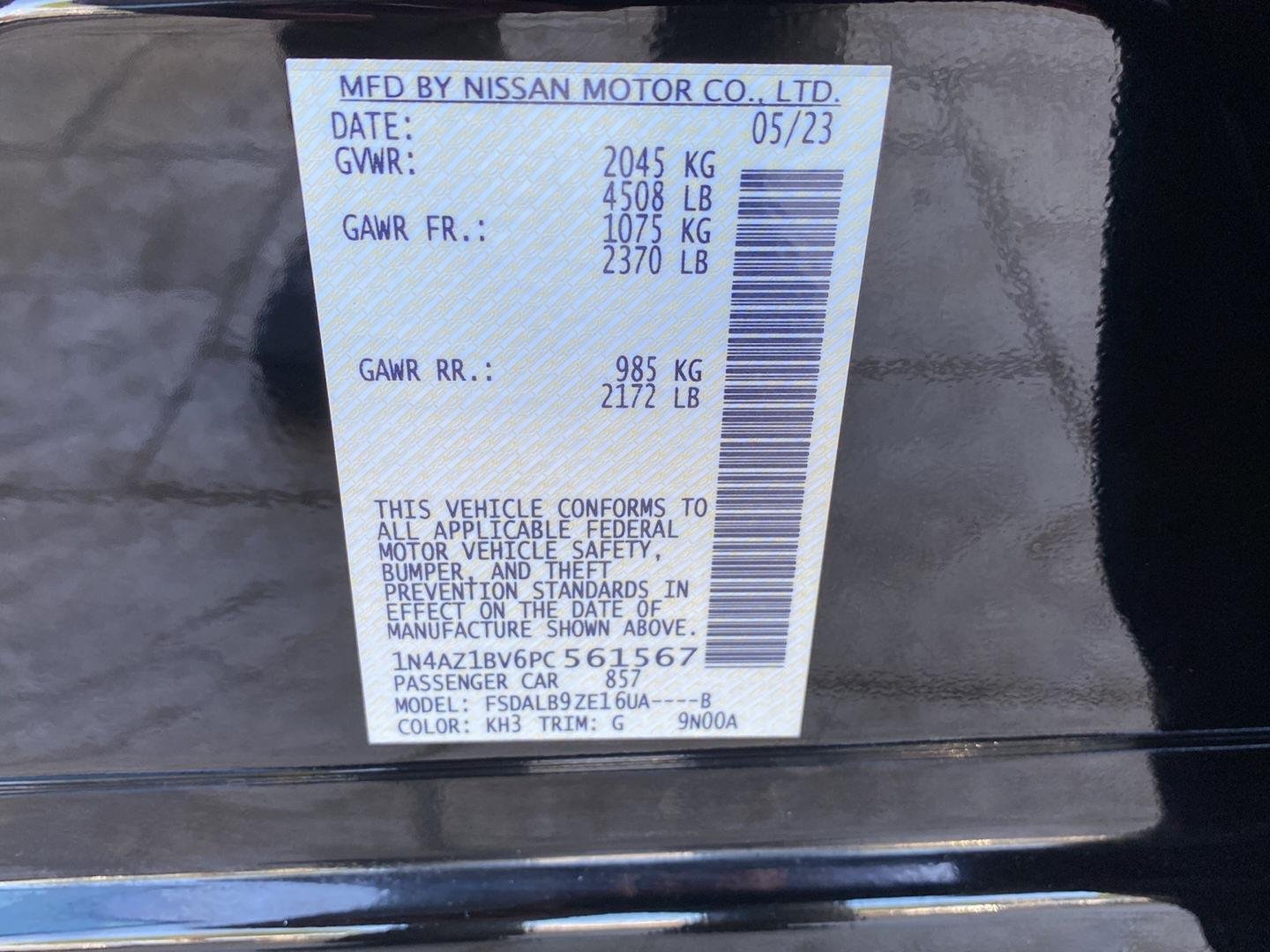 Certified Used 2023 Super Black Nissan S image 13