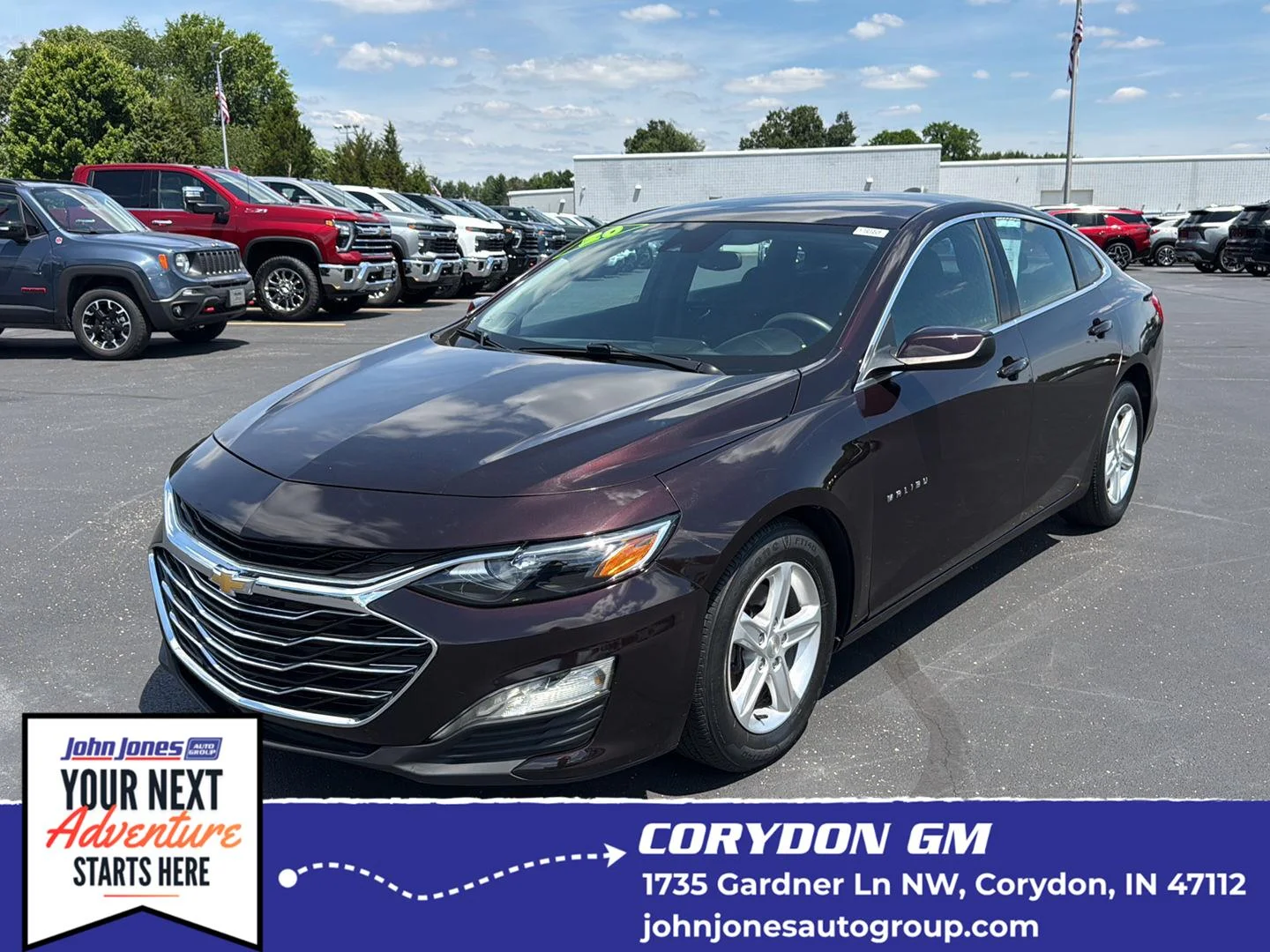 Used 2020 Black Cherry Metallic Chevrolet LS image 1