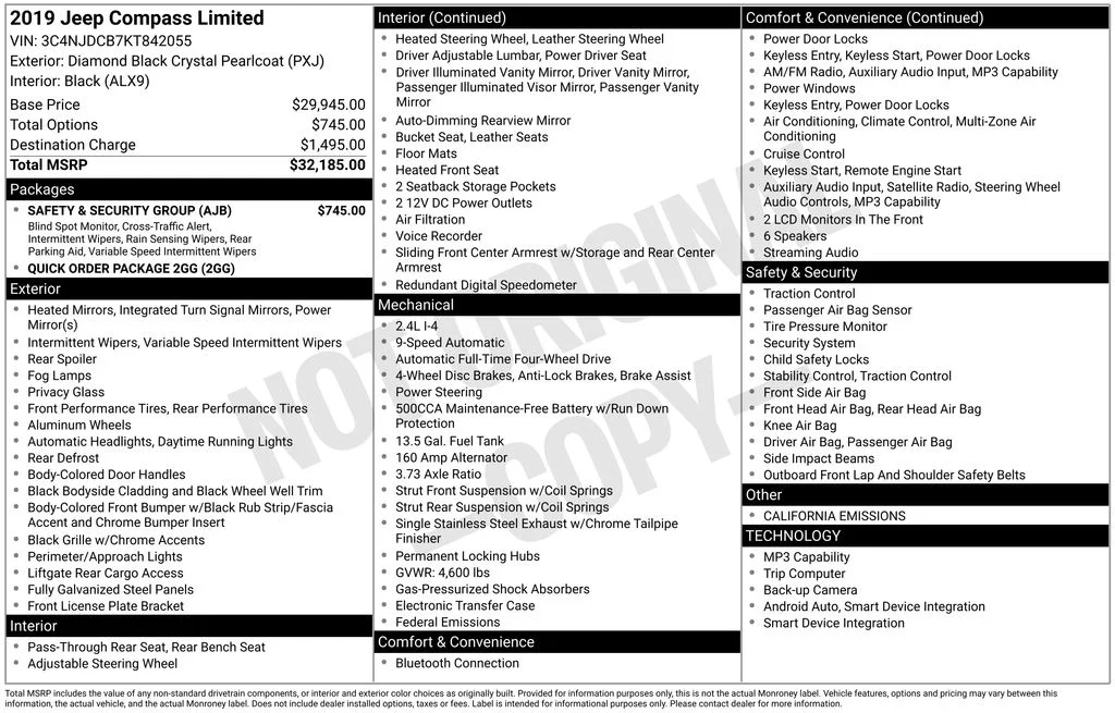 Used 2019 Black Jeep Limited image 9