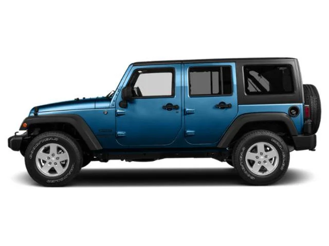 Used 2015 Hydro Blue Pearl Coat Jeep Unlimited Sport image 3