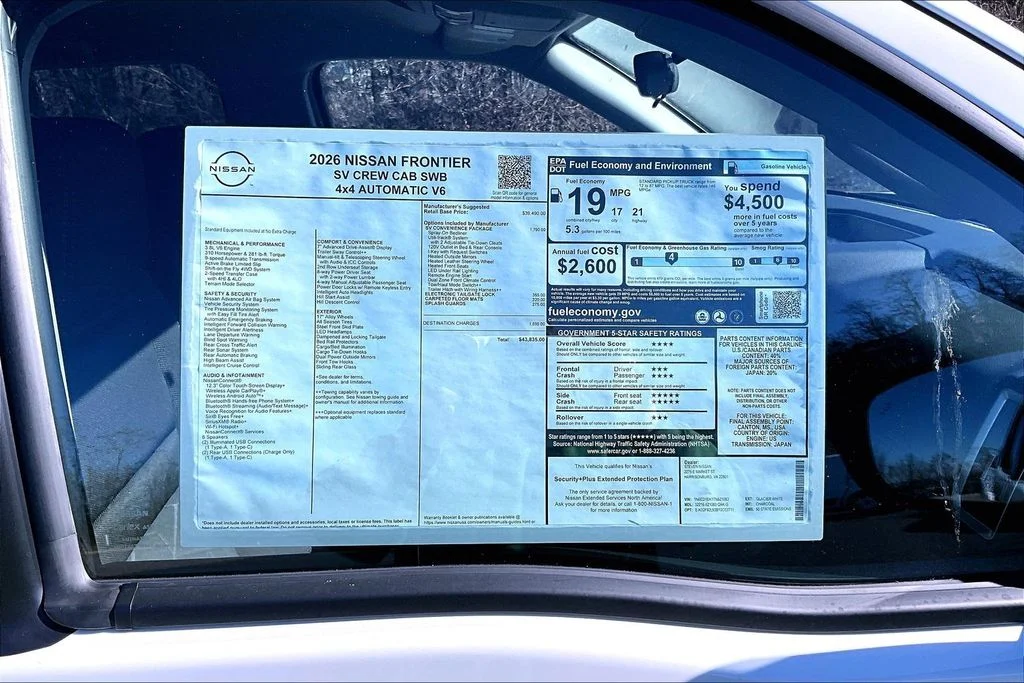 New 2026 Glacier White Nissan SV image 34