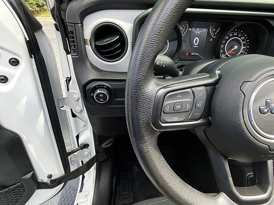 Used 2024 Bright White Clearcoat Jeep Sport image 12