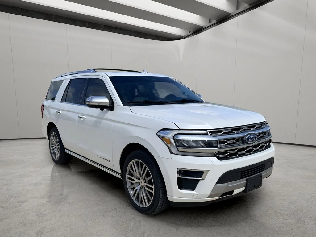 Used 2022 Star White Metallic Tri-Coat Ford Platinum image 8