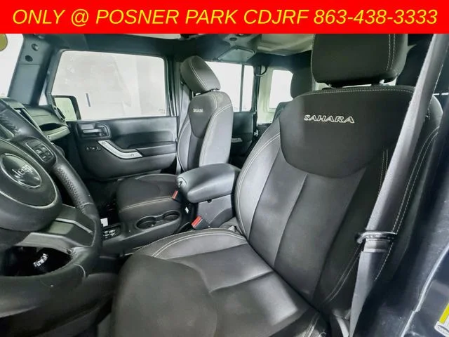Used 2017 Black Jeep Unlimited Sahara image 18