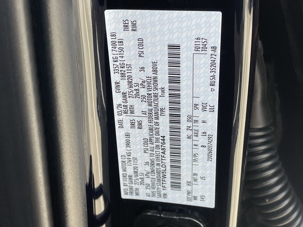 New 2026 Antimatter Blue Metallic Ford Lariat image 35