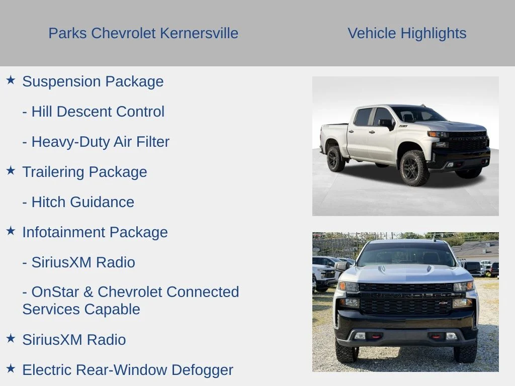 Used 2021 Silver Chevrolet Custom Trail Boss image 25