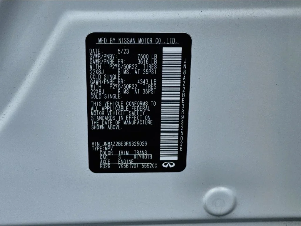 Certified Used 2024 White INFINITI Sensory image 36