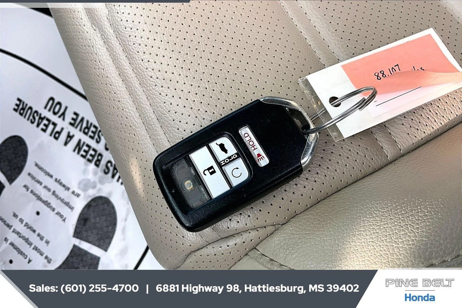 Used 2019 Platinum White Pearl Honda EX-L image 9