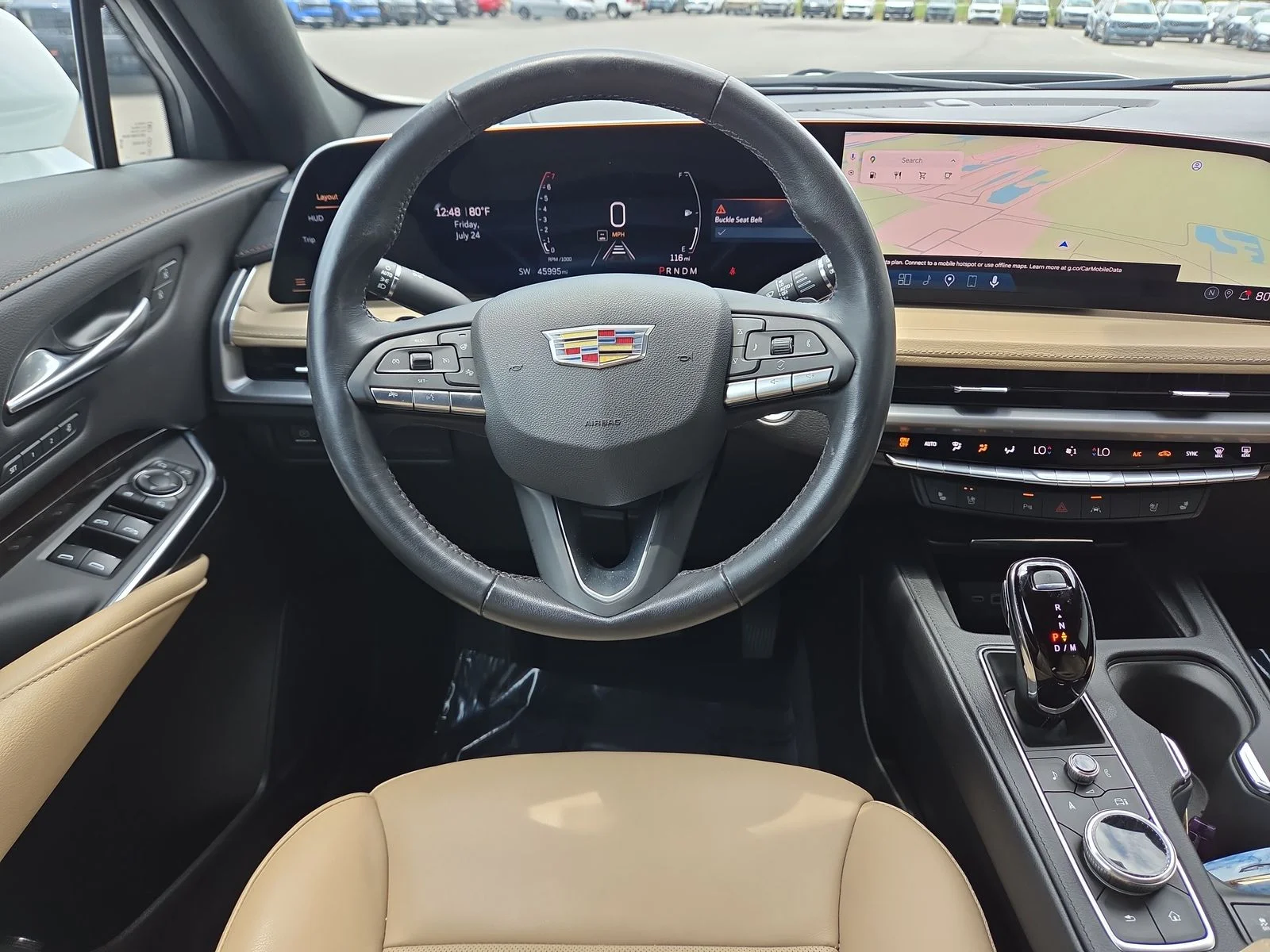 Used 2024 Crystal White Tricoat Cadillac Premium Luxury image 13