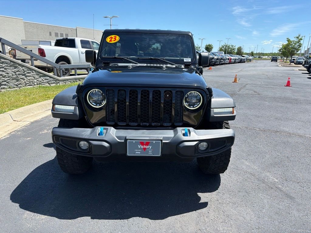 Used 2023 Jeep Wrangler 4xe Willys 4XE with VIN 1C4JJXN65PW663255 for sale in Kansas City