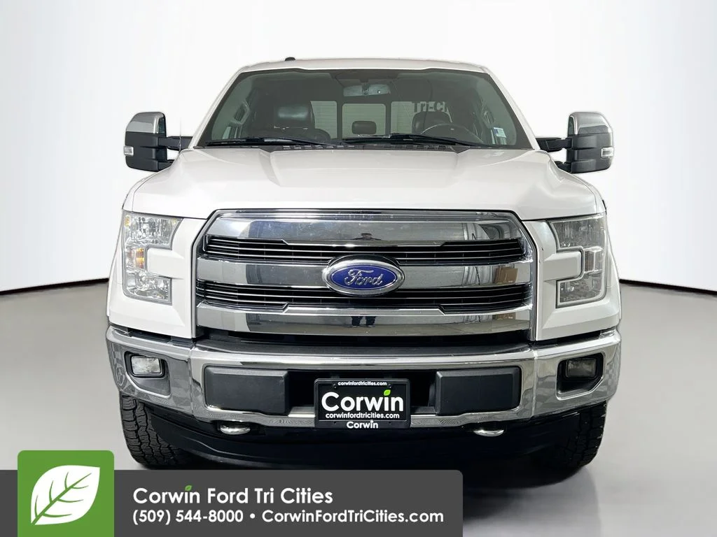 Used 2015 White Platinum Clearcoat Metallic Ford Lariat image 4