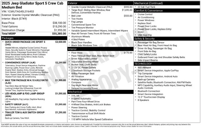 Certified Used 2025 Gray Jeep Sport S image 26