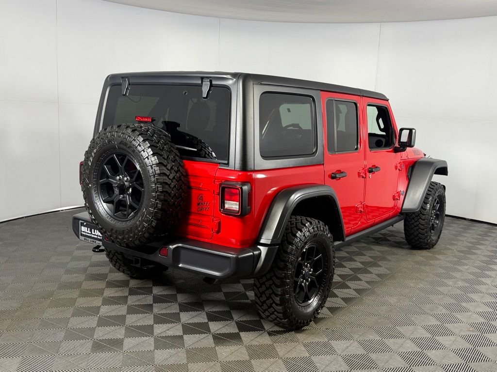 Certified Used 2025 Red Jeep Willys 4xe image 7