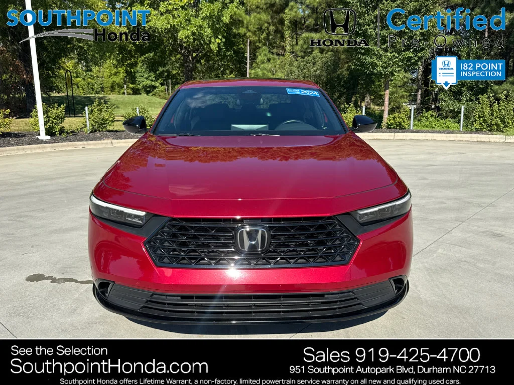 Certified Used 2024 Radiant Red Metallic Honda HYBRID SPORT-L image 2