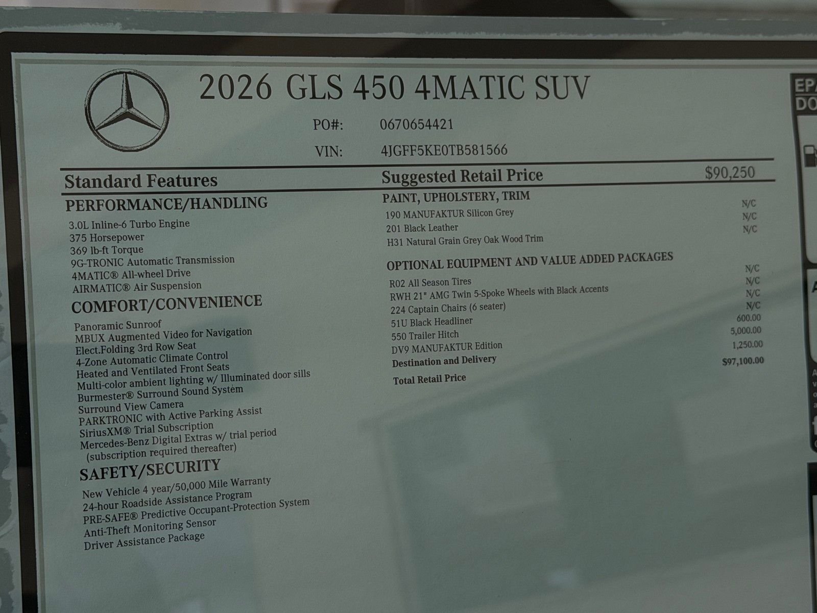 New 2026 MANUFAKTUR Silicon Grey Mercedes-Benz GLS 450 image 25