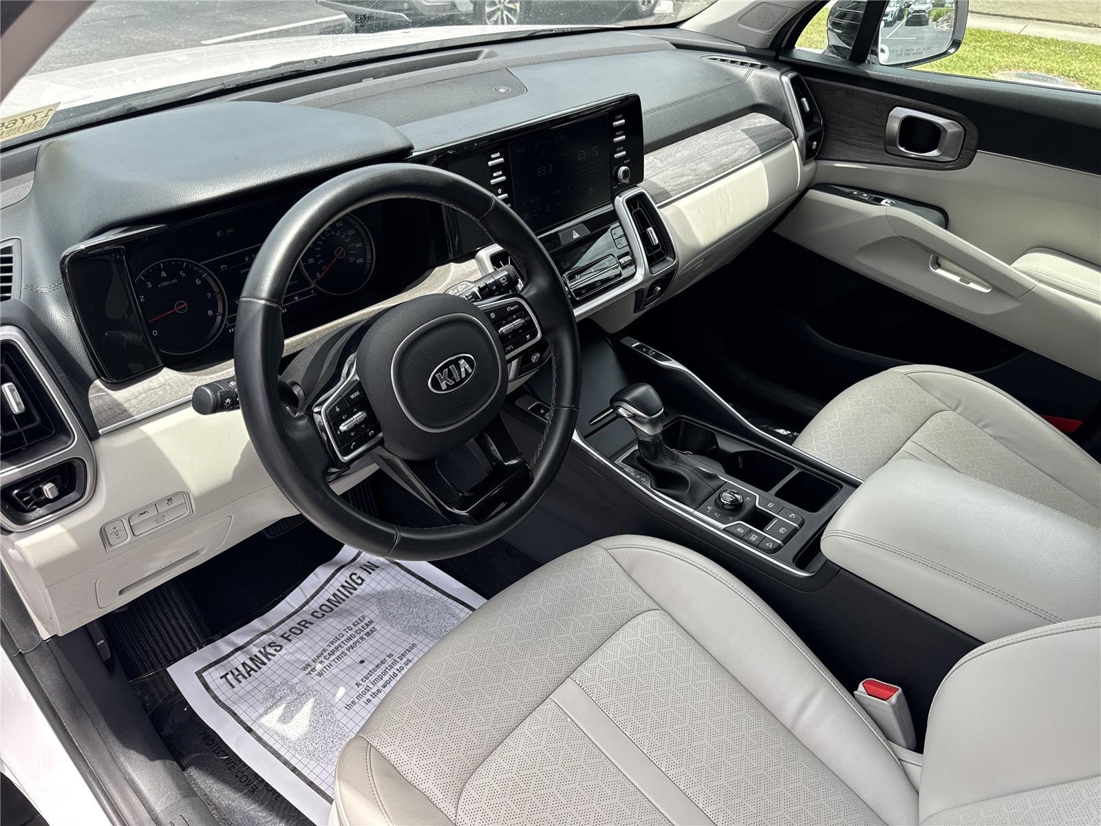 Used 2021 Glacial White Pearl Kia EX image 8