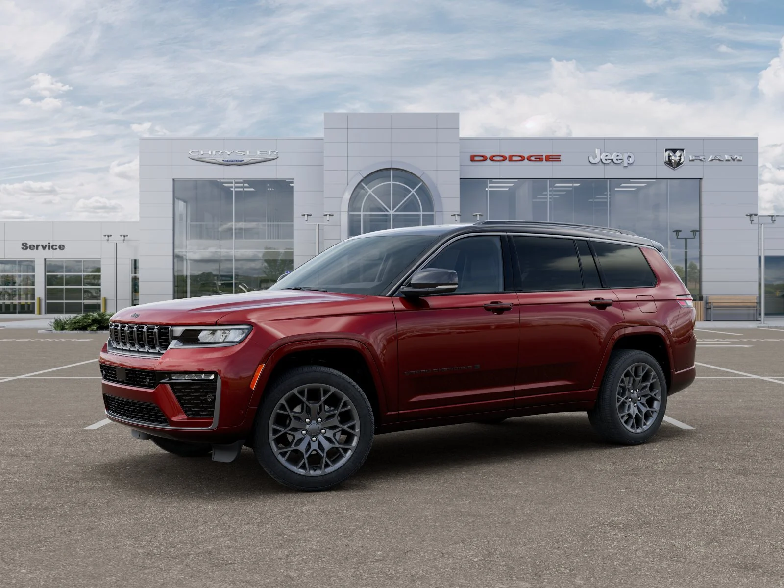 New 2026 Velvet Red Pearl-Coat Exterior Paint Jeep Summit image 41