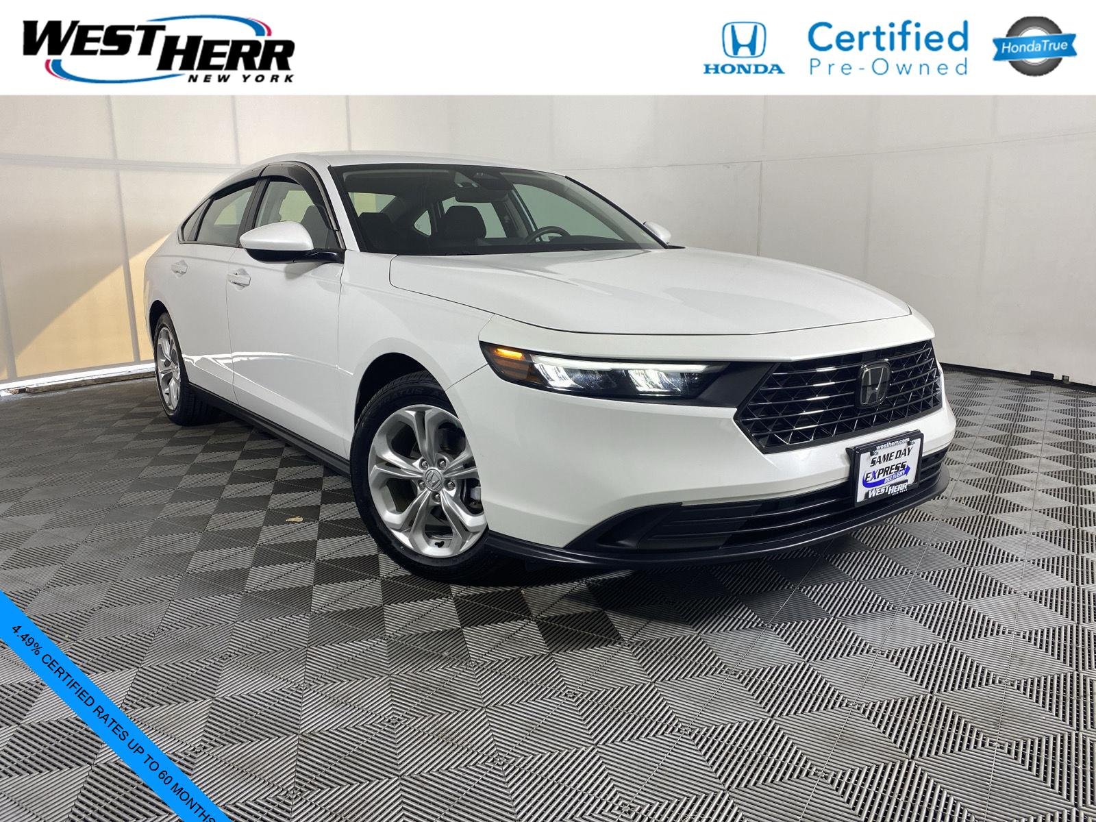 Certified Used 2023 Platinum White Pearl Honda LX image 1