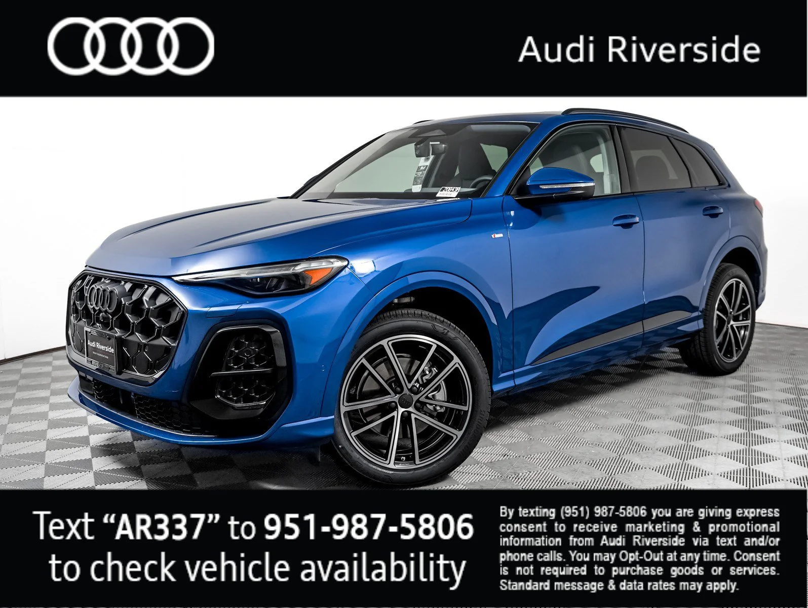 New 2026 Ultra Blue Metallic Audi Premium Plus image 1