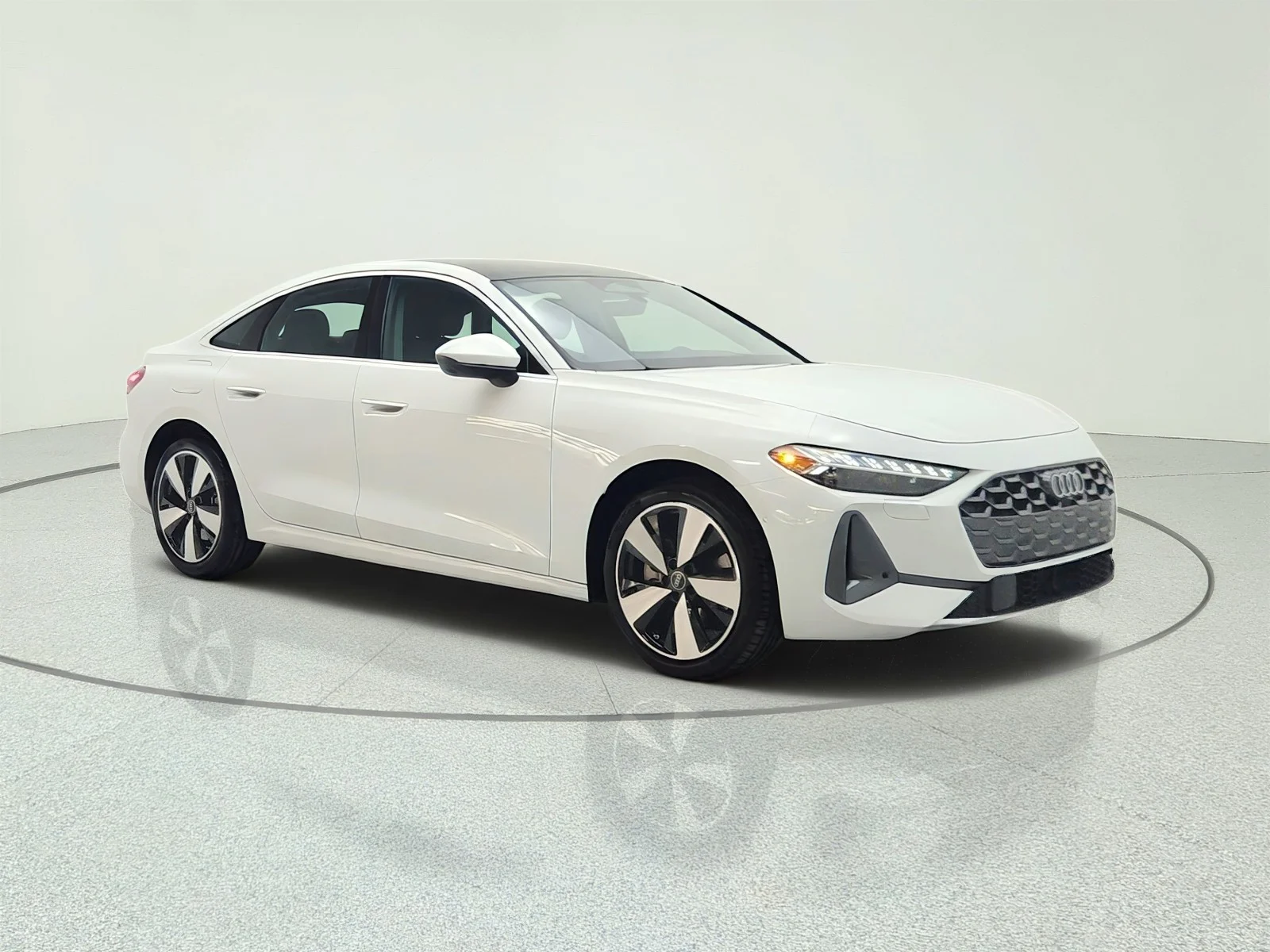 Used 2025 Glacier White Metallic Audi Premium Plus image 3