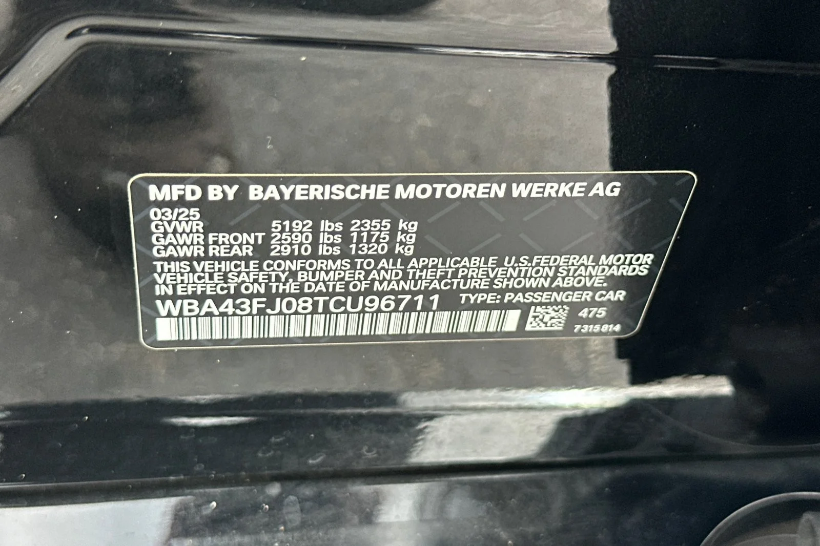 Certified Used 2026 Black Sapphire Metallic BMW 530i image 27