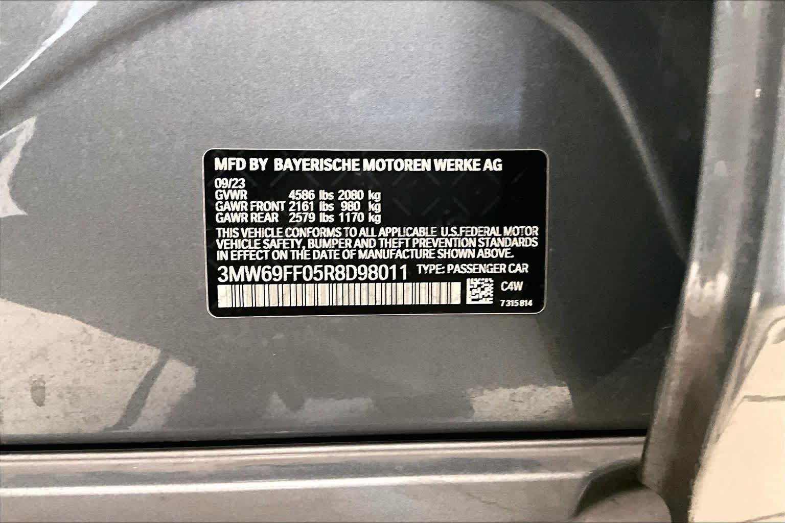 Used 2024 Skyscraper Grey Metallic BMW 330i image 29