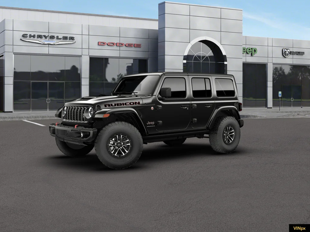New 2026 Black Clear-Coat Exterior Paint Jeep Rubicon X image 1