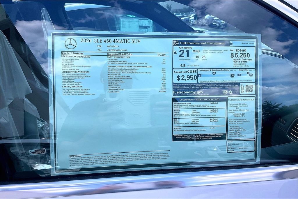 New 2026 Polar White Mercedes-Benz GLE 450 image 12