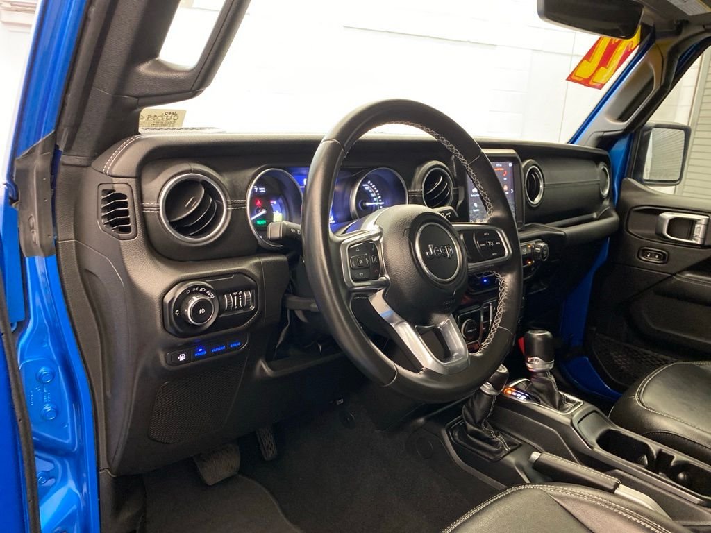Used 2022 Blue Jeep Unlimited Sahara 4xe image 17