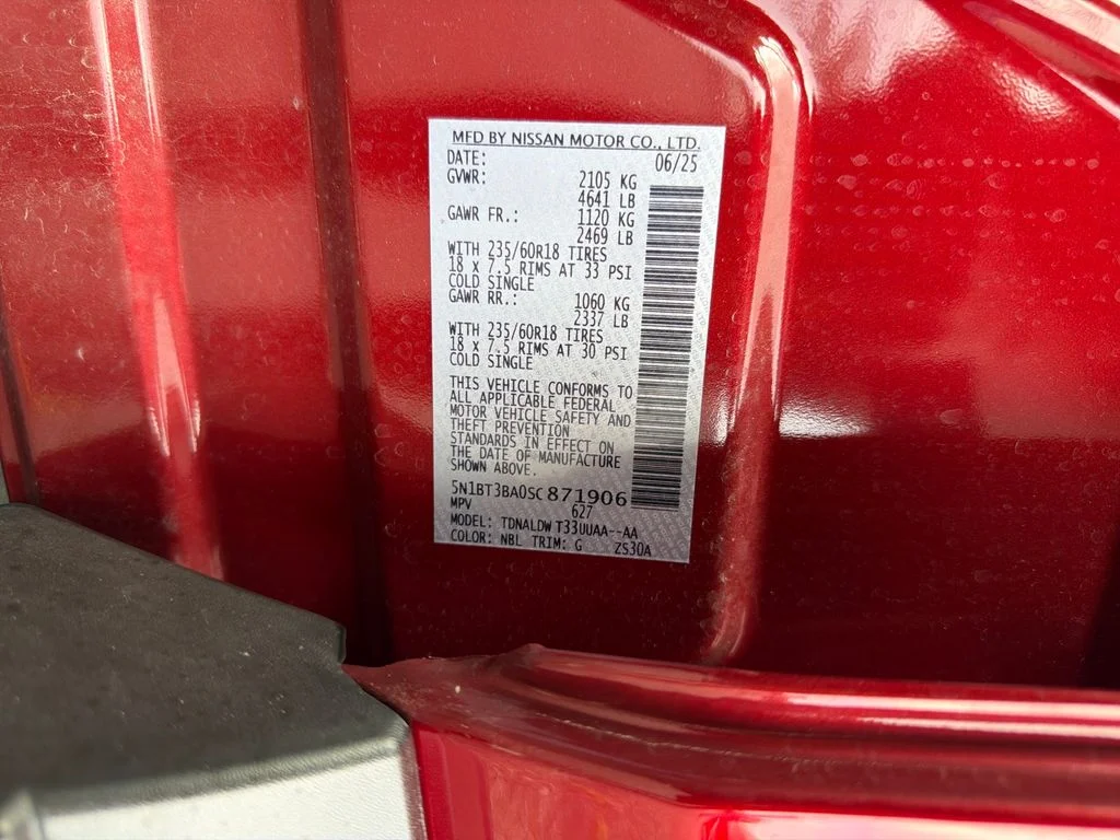 Used 2025 Red Nissan SV image 32