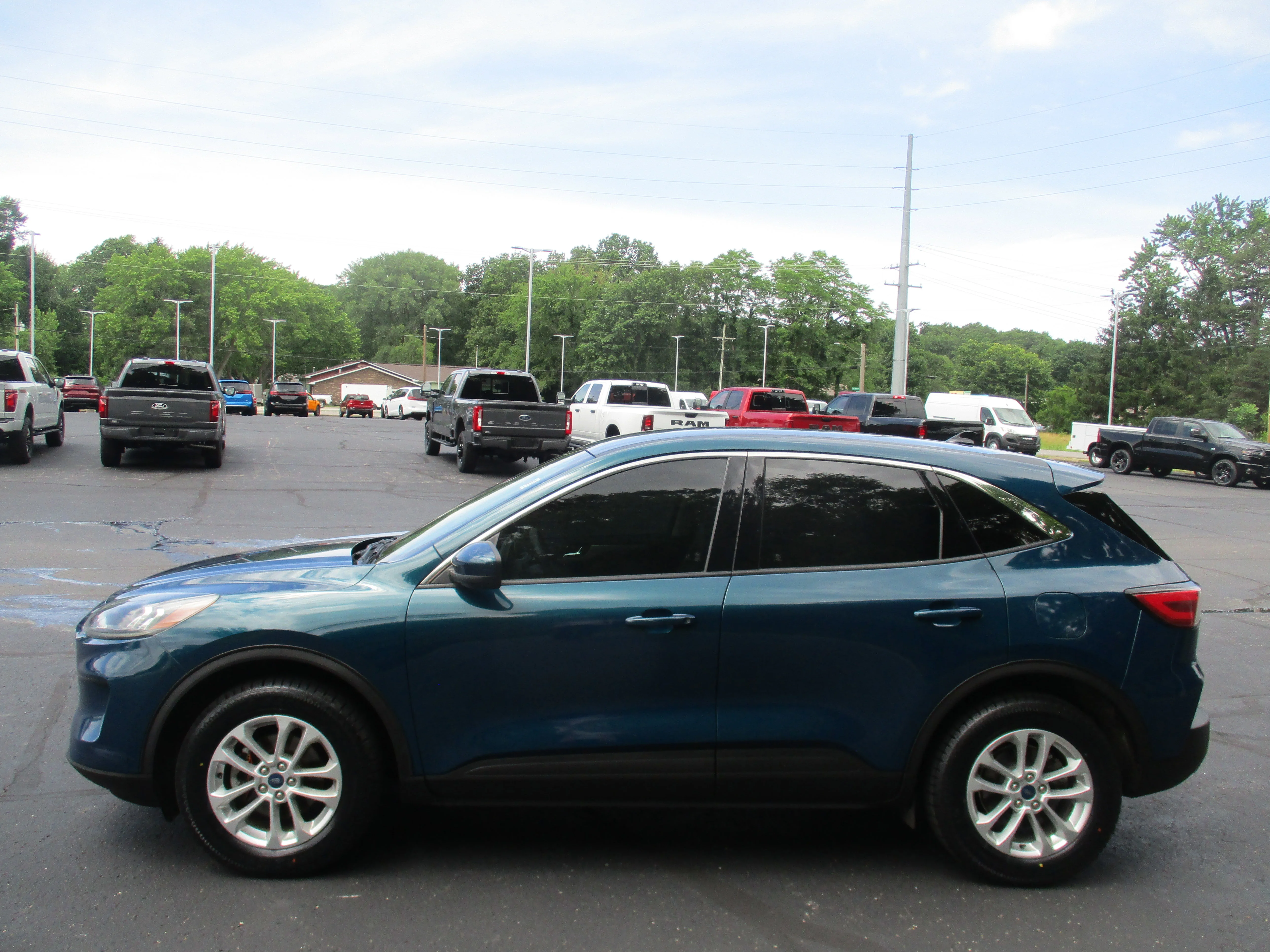 Used 2020 Dark Persian Green Metallic Ford SE image 53