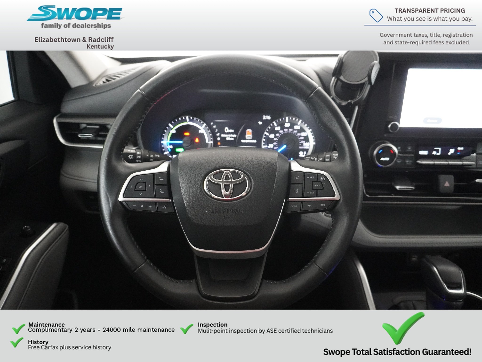 Used 2023 Midnight Black Metallic Toyota Hybrid LE image 17