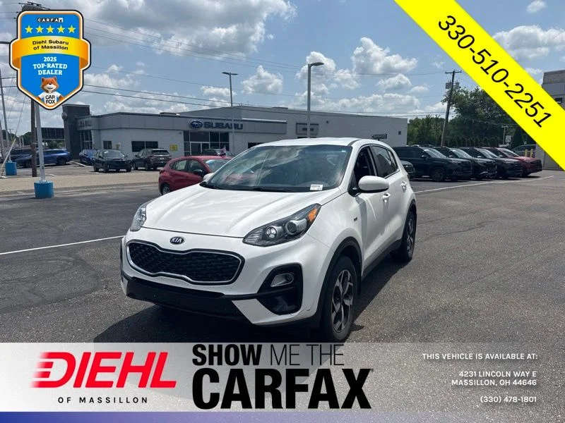 Used 2021 White Kia LX image 2