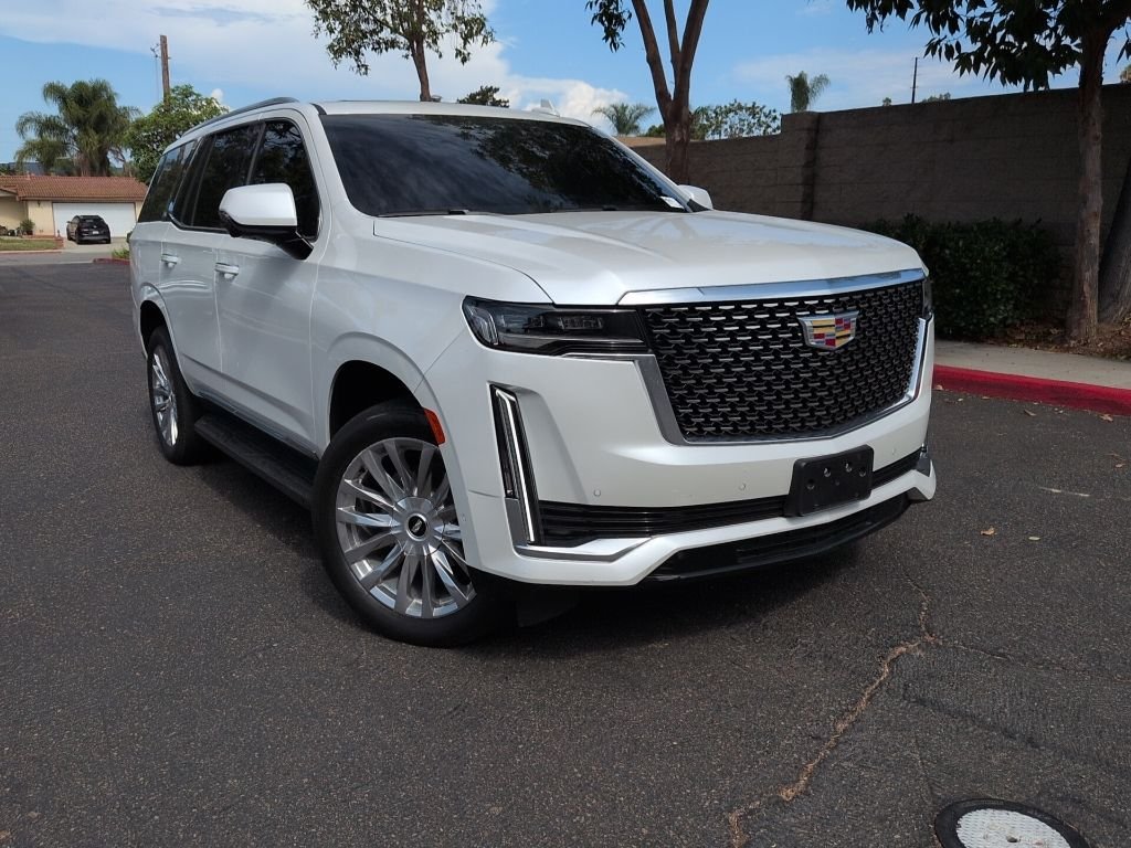 Used 2024 White Cadillac Premium Luxury image 1