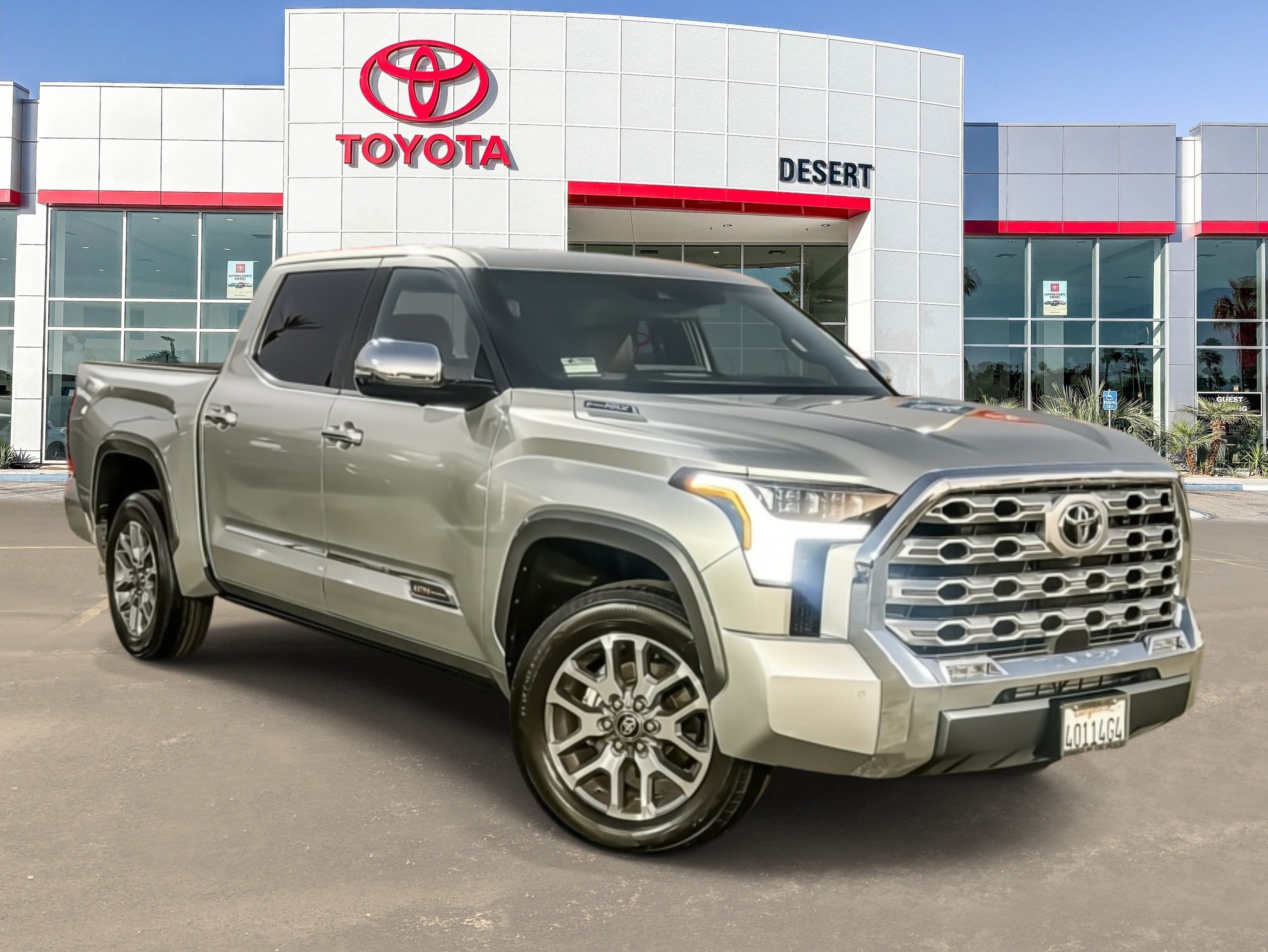 Certified Used 2025 Celestial Silver Metallic Toyota 1794 Edition Hybrid image 1