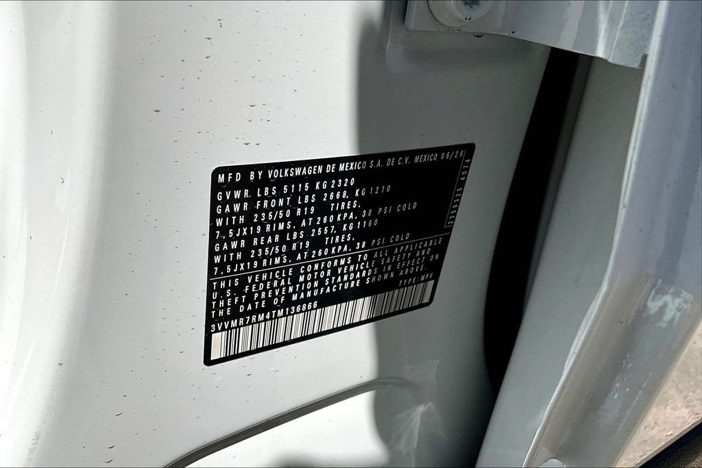 New 2026 White Volkswagen 2.0T SE image 34