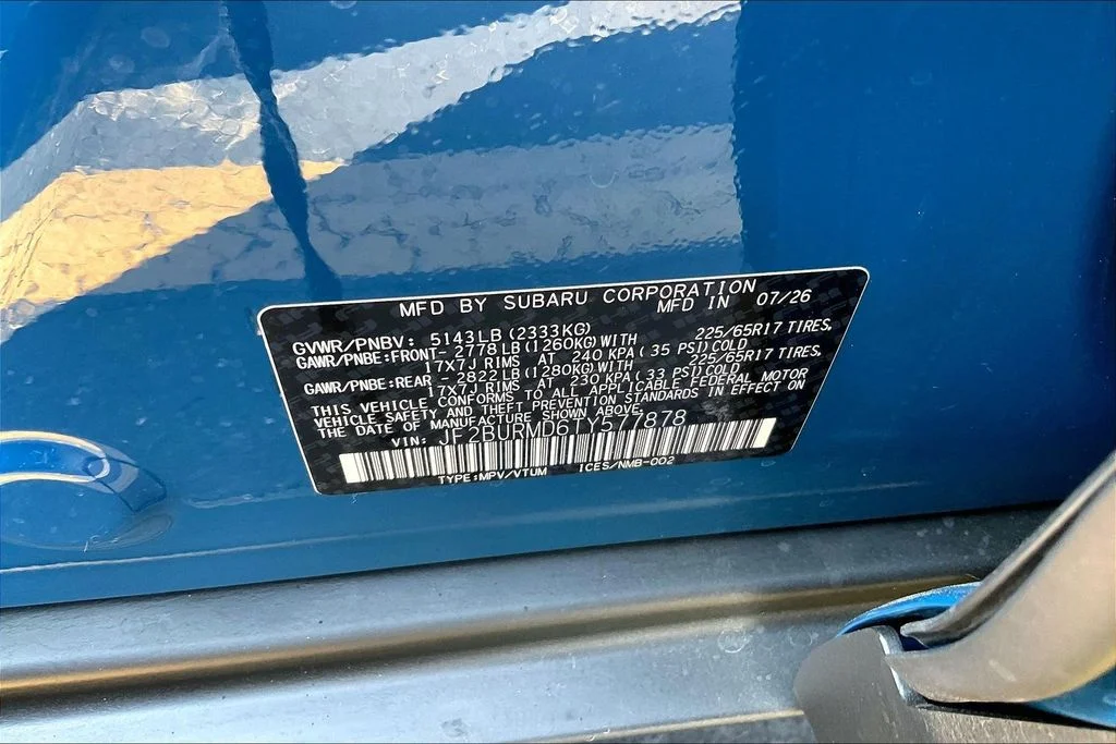 New 2026 GEYSER BLUE Subaru Wilderness image 17