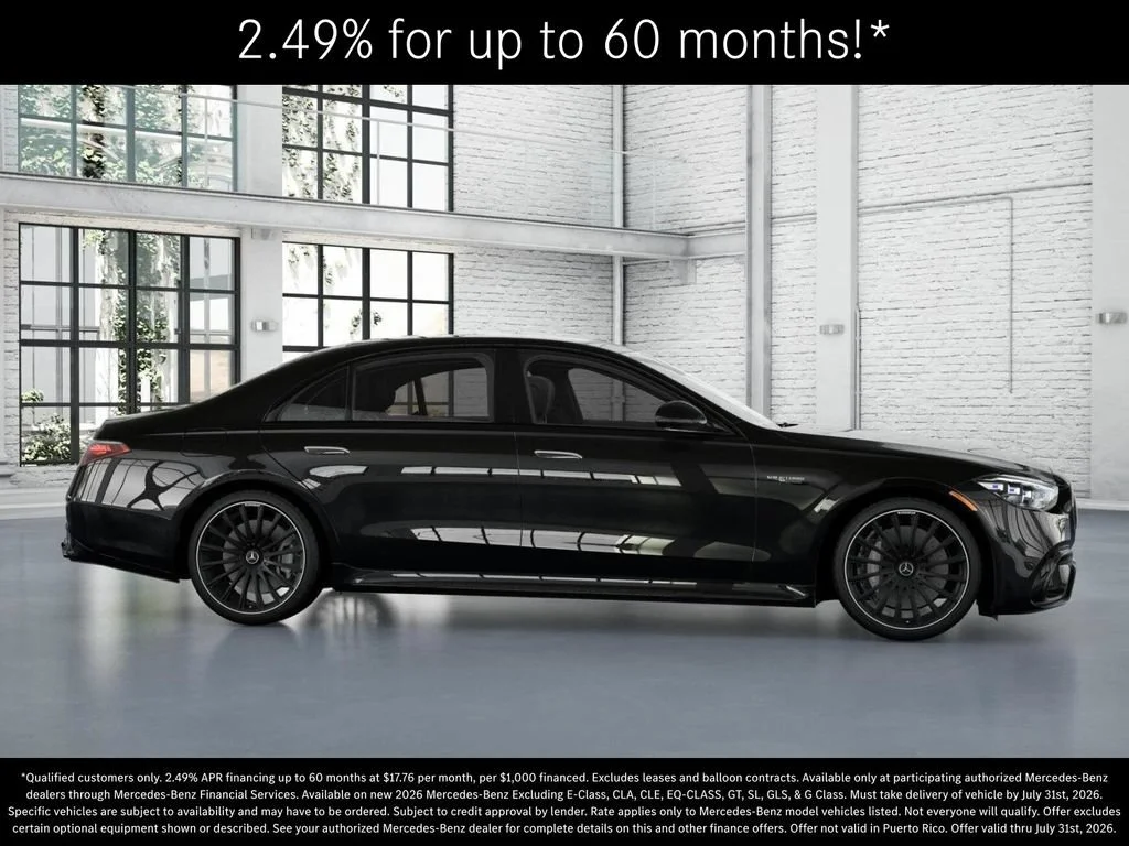 New 2026 Obsidian Black Metallic Mercedes-Benz AMG® S 63 E 4MATIC Sedan image 57