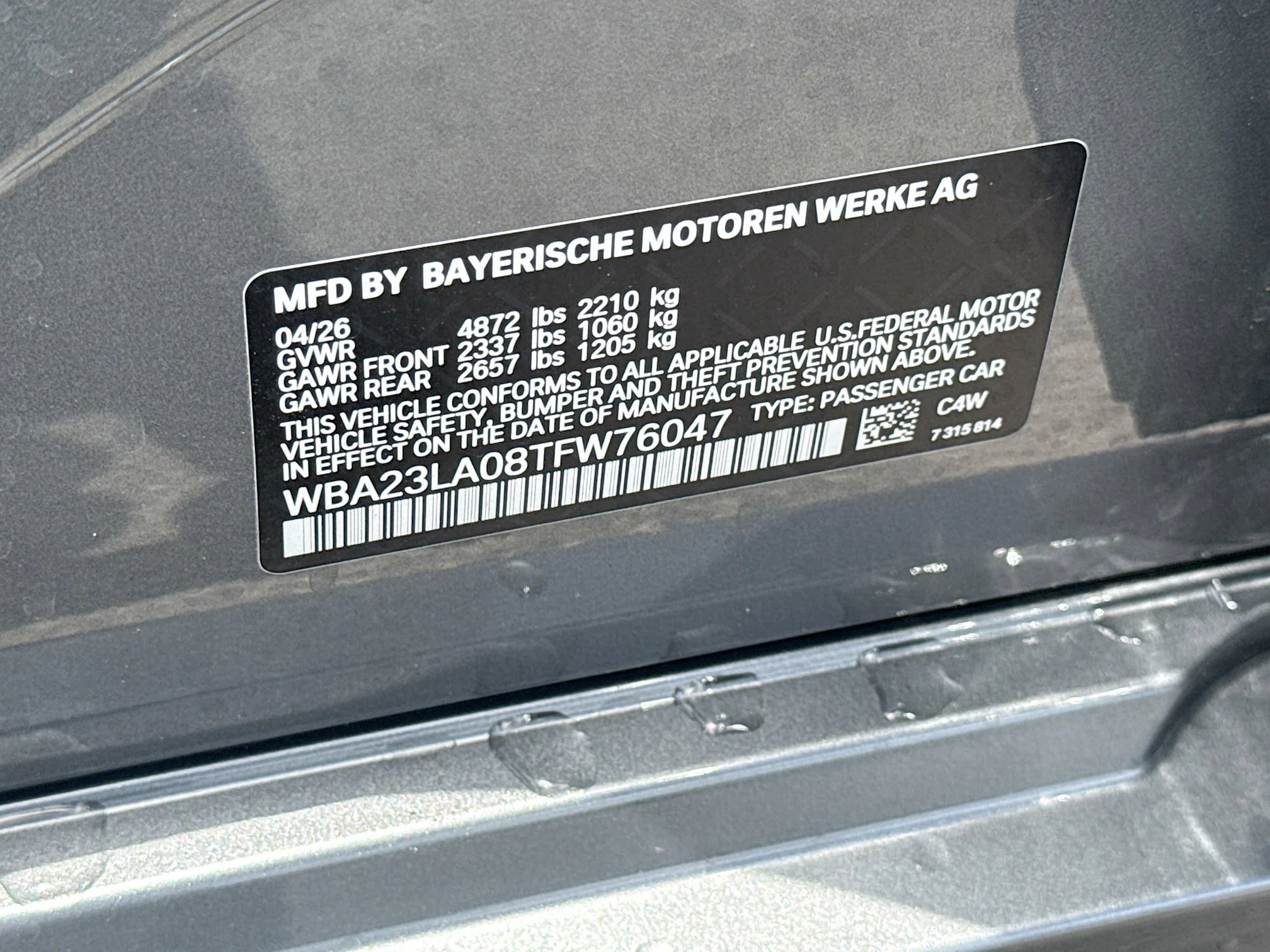 New 2026 Skyscraper Grey Metallic BMW 330i xDrive image 43