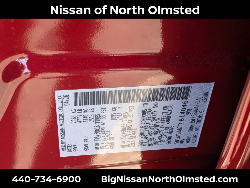 New 2026 Scarlet Ember Tintcoat Nissan SV image 20
