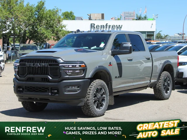 2026 RAM 2500 Rebel* Crew Cab 4x4, 34 Inch A/T Tires, Sunroof, 5th Wheel Prep