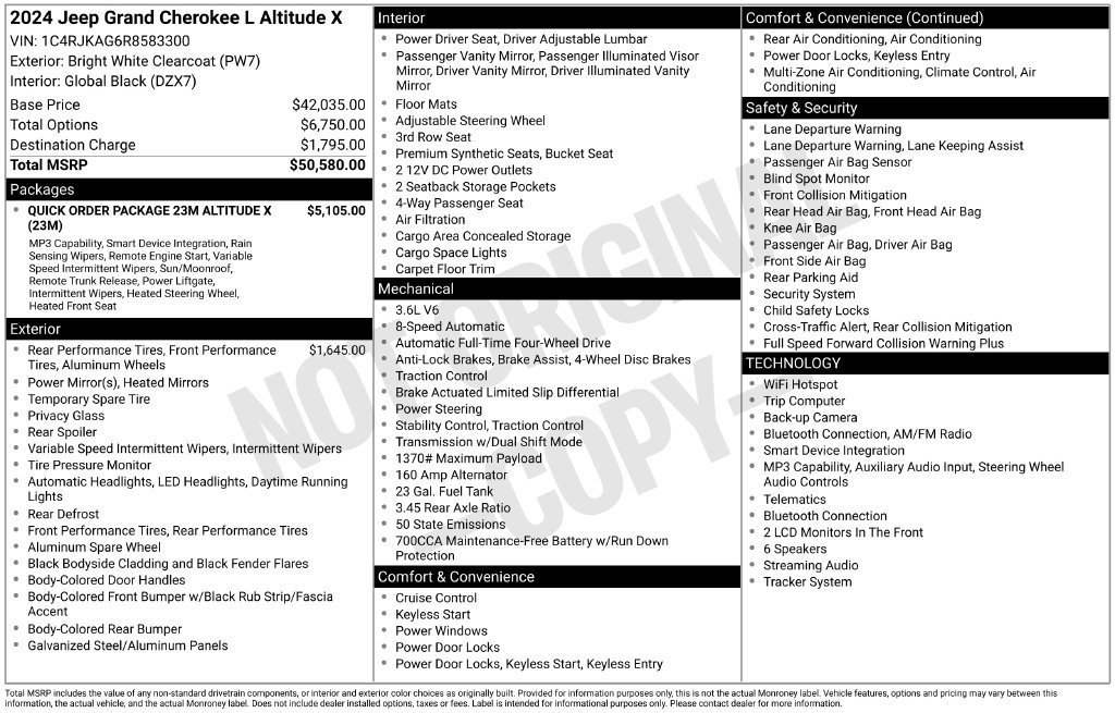 Certified Used 2024 White Jeep Altitude X image 29