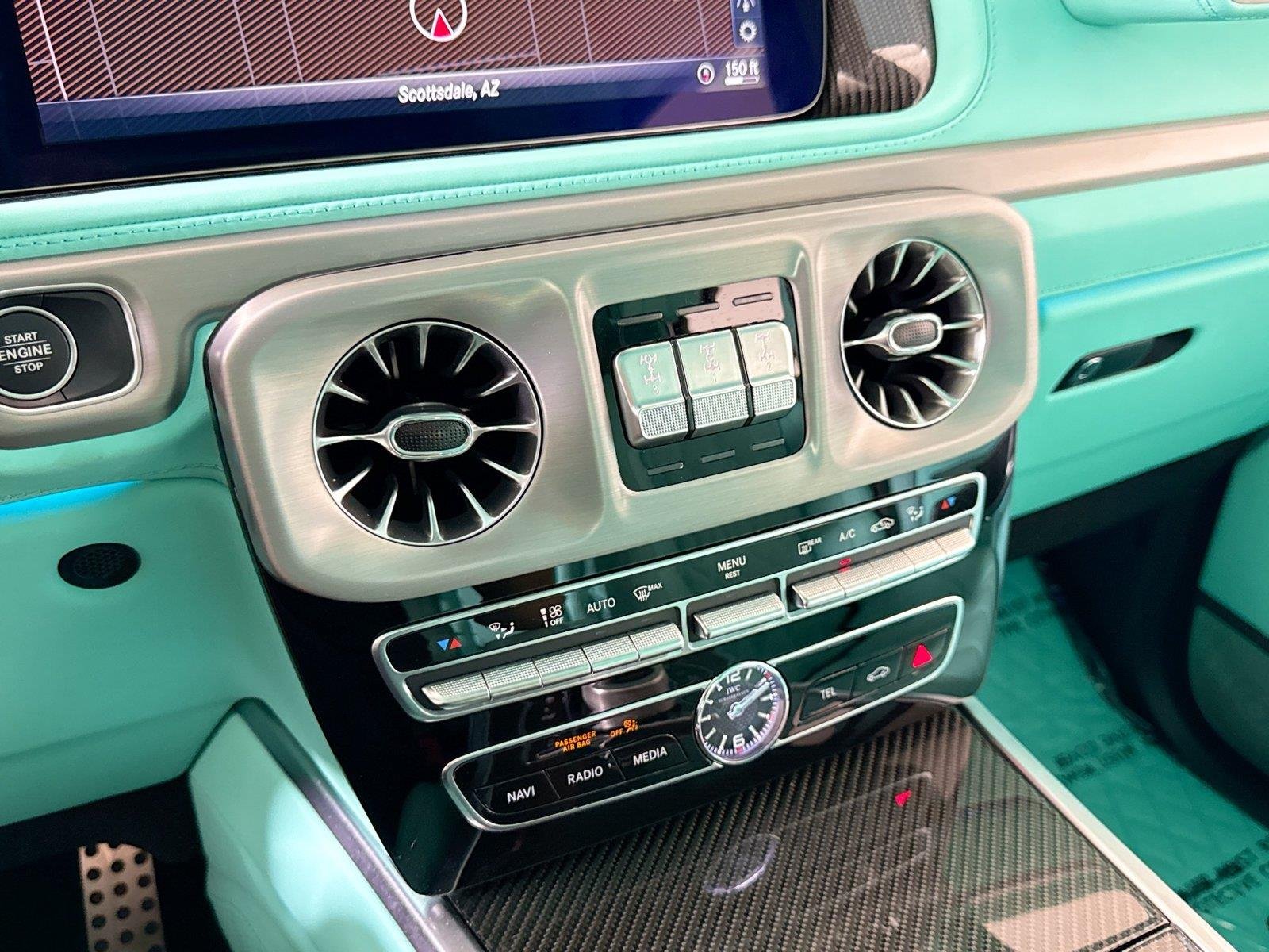 Used 2024 Polar White Mercedes-Benz AMG® G 63  Brabus Custom Widebody / Custom Tiffany Interior image 18